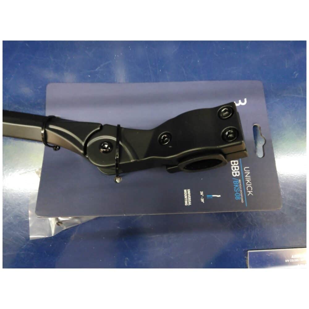 BBB BKS-08 Zijstandaard UniKick Clampmount Inch Mat Zwart