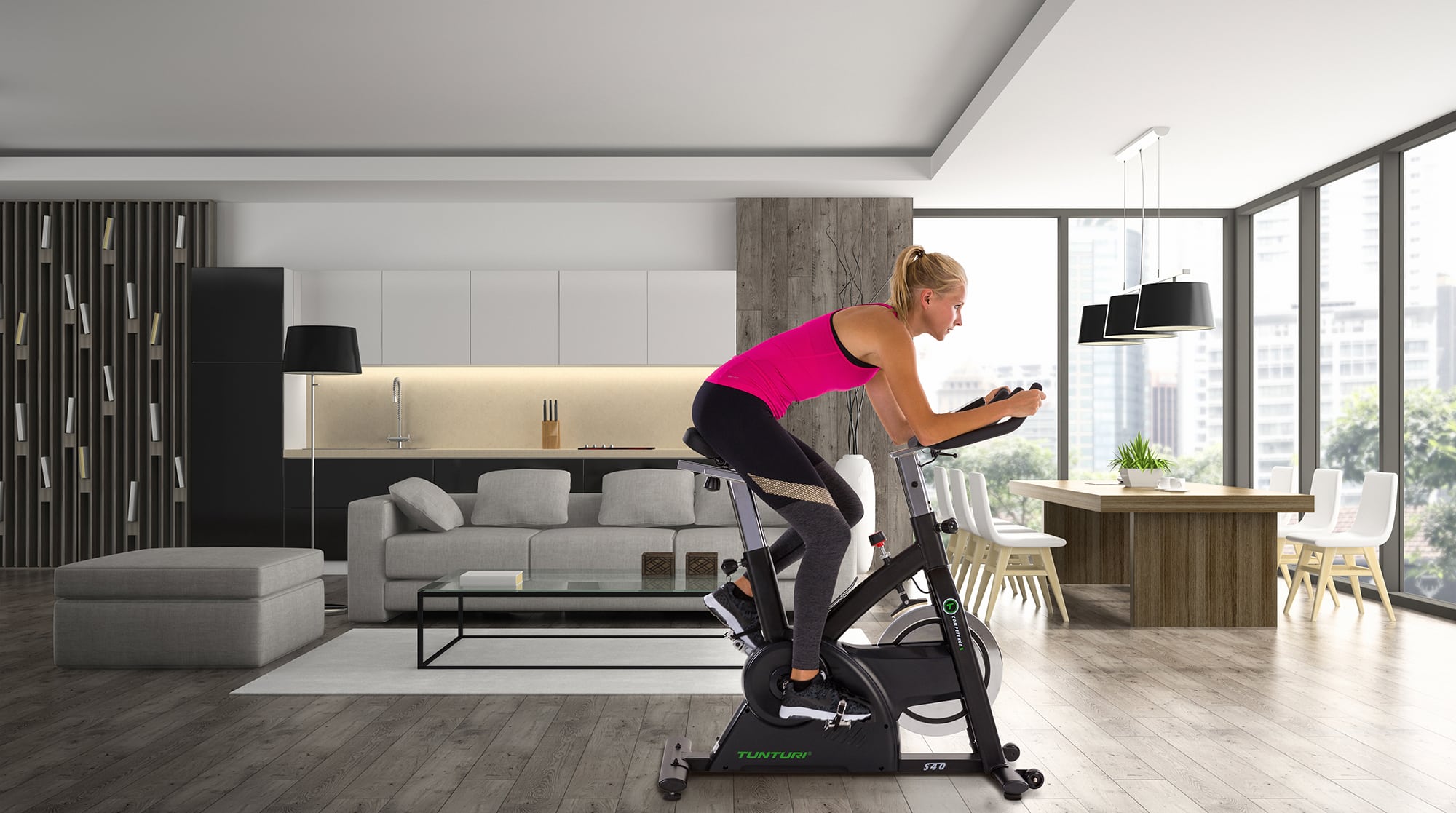 Sfeerfoto Tunturi Spinningbikes