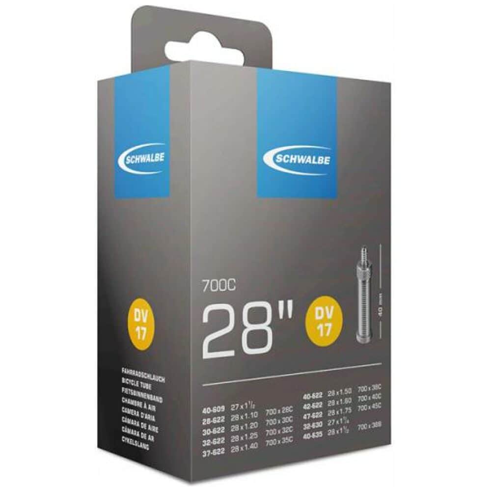 Schwalbe Binnenband DV17 28 x 1.10 - 1.75 Hollands Ventiel 40mm Zwart