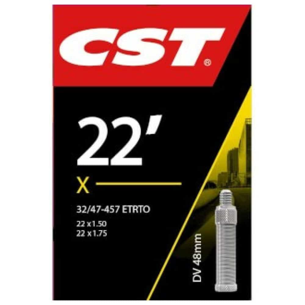 Cst binnenband 22 x 1.75 hv 48mm ZWART - Afbeelding 2