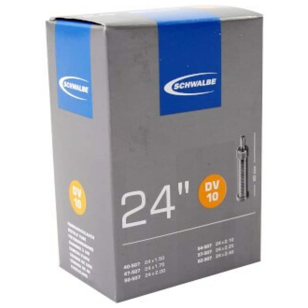 Schwalbe Binnenband DV10 24 x 1.50 - 2.40 hv 40mm Zwart - Afbeelding 2