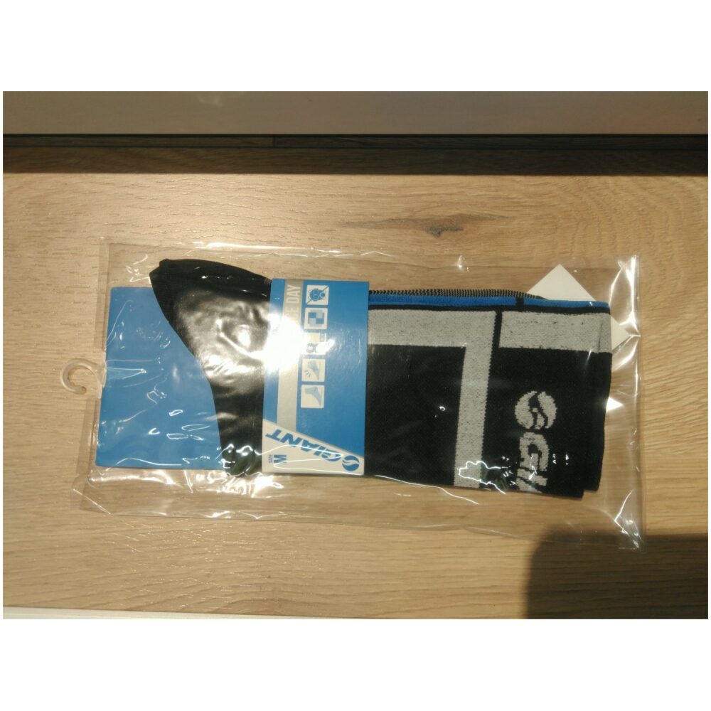 Giant RACE DAY SOCK BLACK/BLUE ZWART/BLAUW