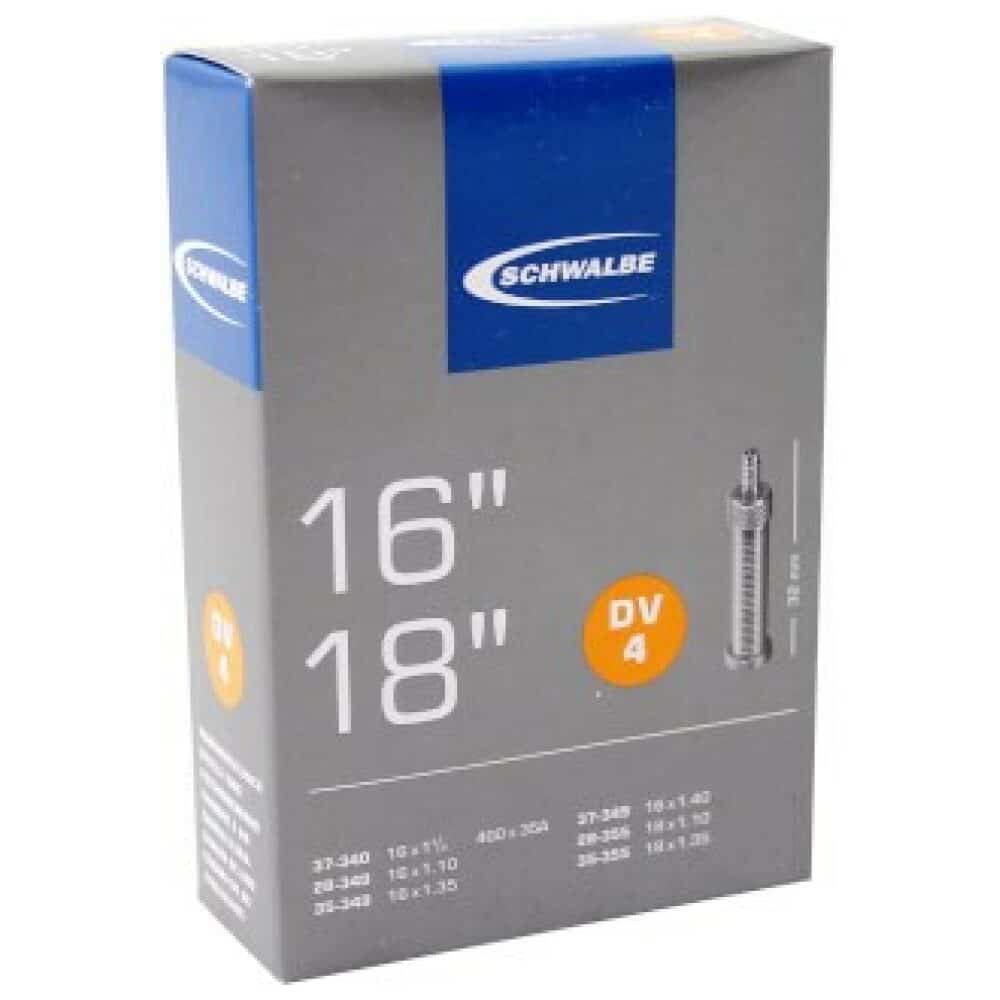 Schwalbe Binnenband DV4 16 x 1 3/8 - 18 x 1.35 hv 32mm ZWART