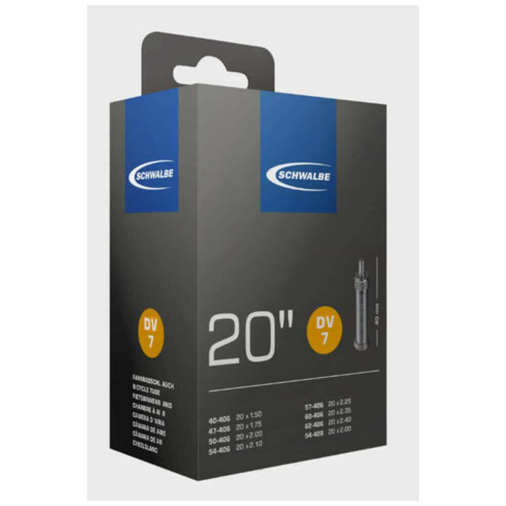 Schwalbe Binnenband DV7 20 x 1.50 - 2.00 Holland Ventiel 40mm Zwart - Afbeelding 2