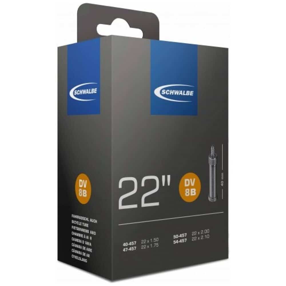 Schwalbe Binnenband DV8B 22 x 1.50 - 2.10 hv 40mm Zwart