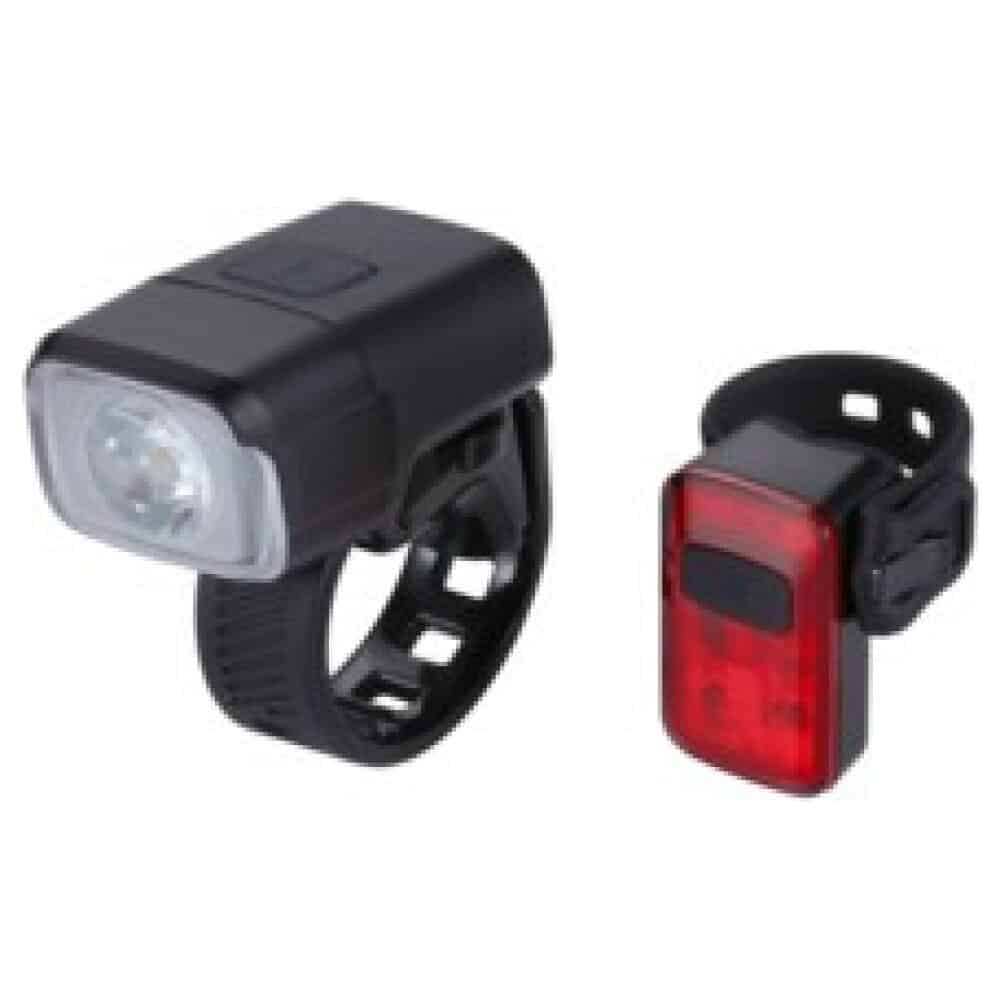 BBB BLS-164 Verlichtingsset NanoStrike 400 Combo + BLS-152 Rear Spark 2.0 Zwart