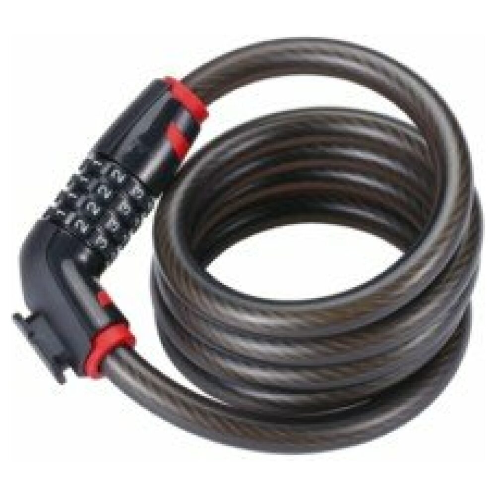 BBB BBL-45 Fietsslot CodeLock Coil Cable Zwart