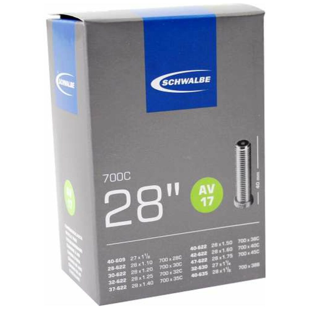 Schwalbe Binnenband AV17 28 x 1.10 - 1.75 AutoVentiel 40mm ZWART