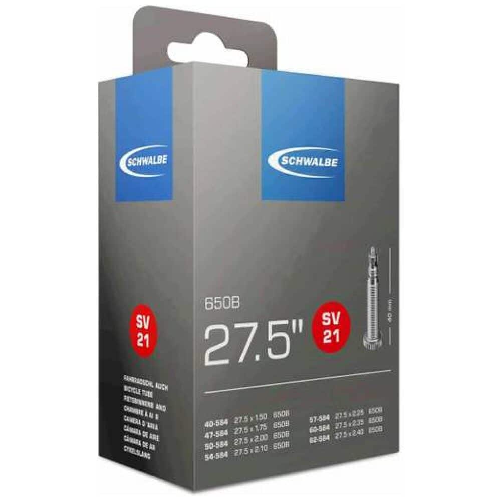 Schwalbe Binnenband SV21 27.5 x 1.50 - 2.40 Frans Ventiel 40mm ZWART