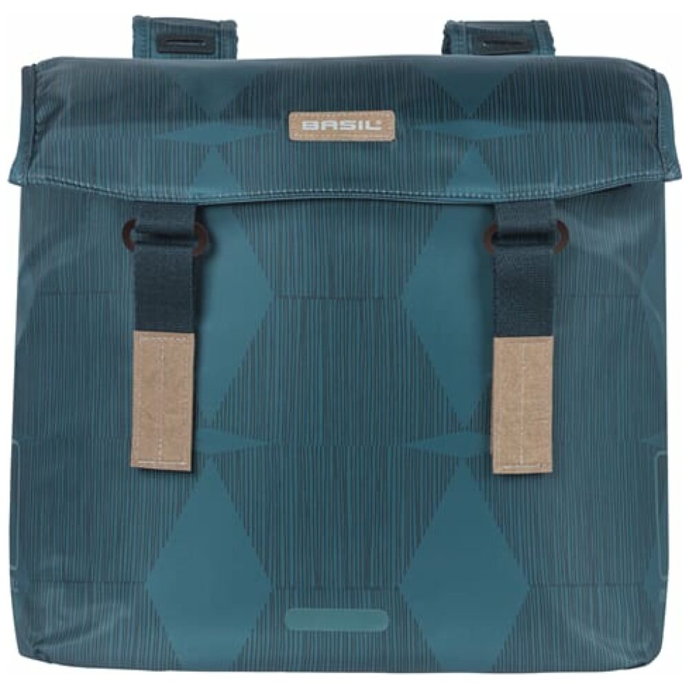 Basil fietstas dubbel Elegance 40-49L Estate Blue - Afbeelding 4