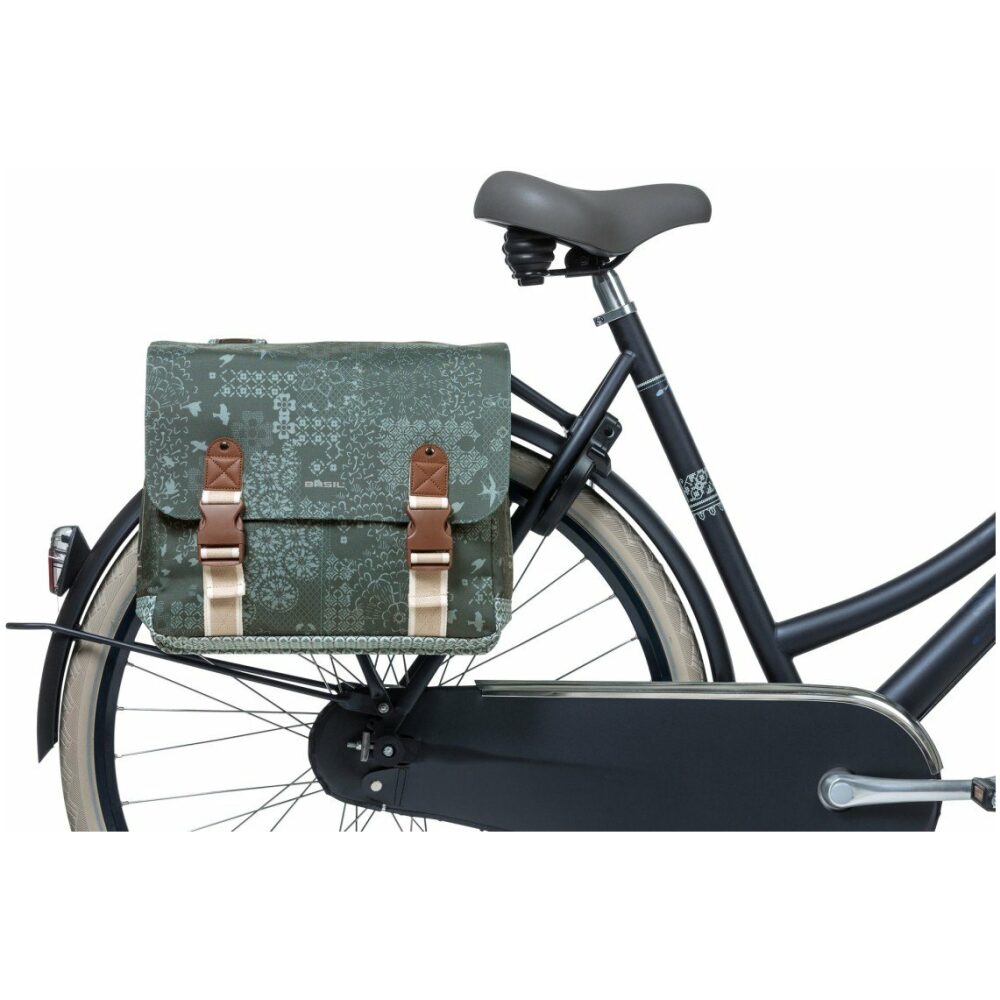 Basil Fietstas dubbel Boheme Forest Green - Afbeelding 4