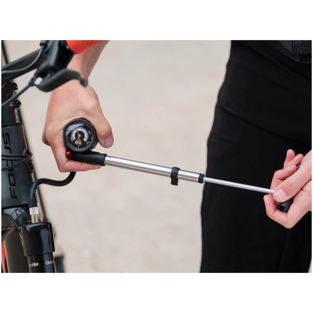 BBB BMP-29 Minipomp AirShock For Suspension Zwart/zilver - Afbeelding 4