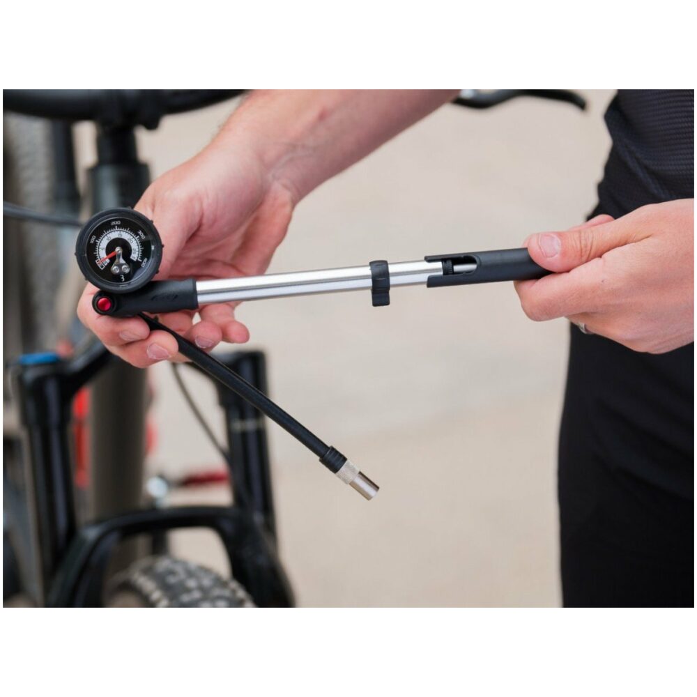 BBB BMP-29 Minipomp AirShock For Suspension Zwart/zilver - Afbeelding 2