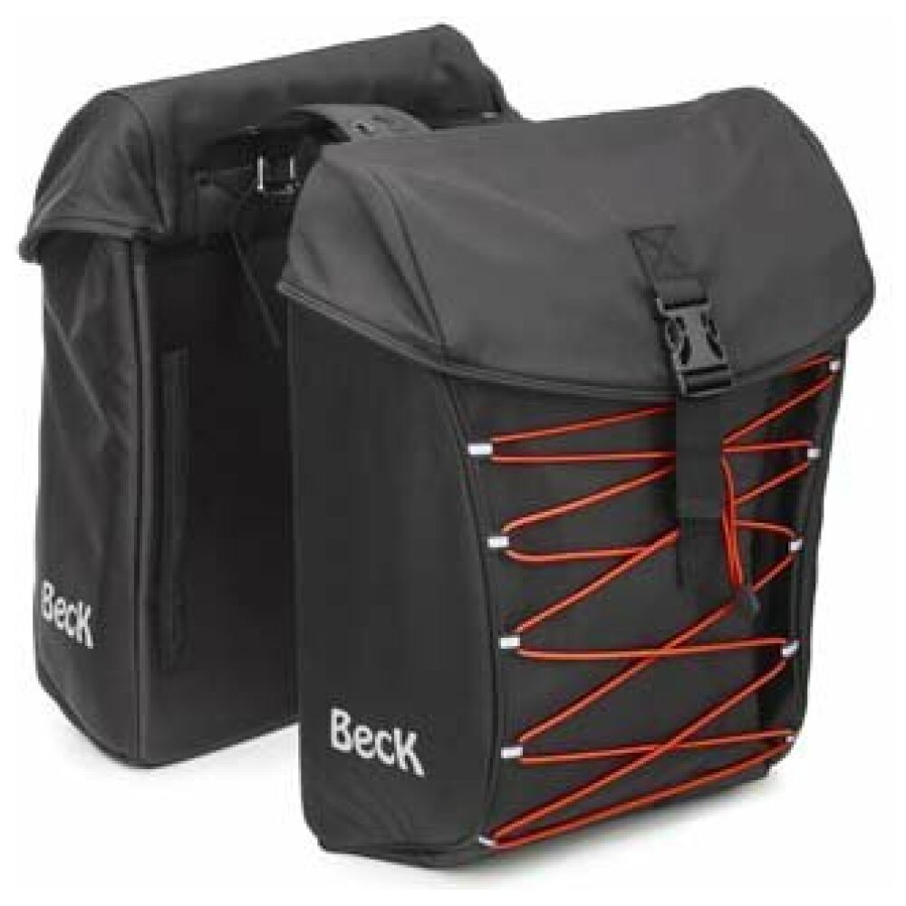 Beck Fietstas S.tar Rood 30L Zwart