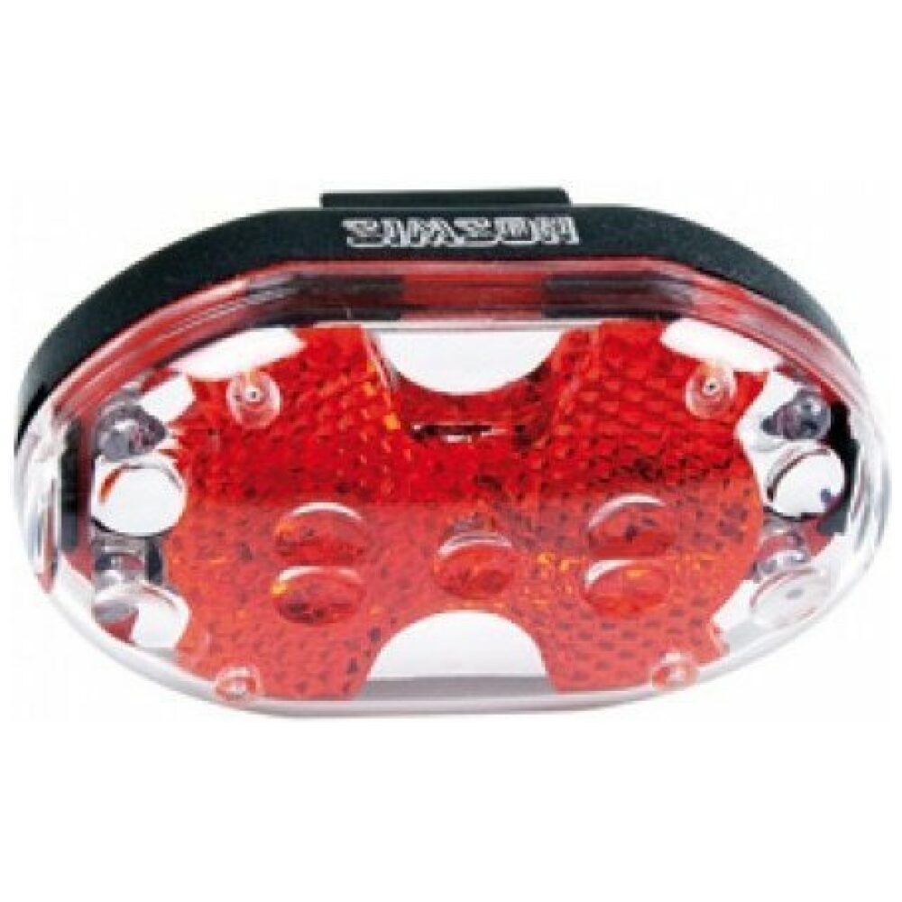 Simson achterlicht 5 led batterij zadelpen ROOD