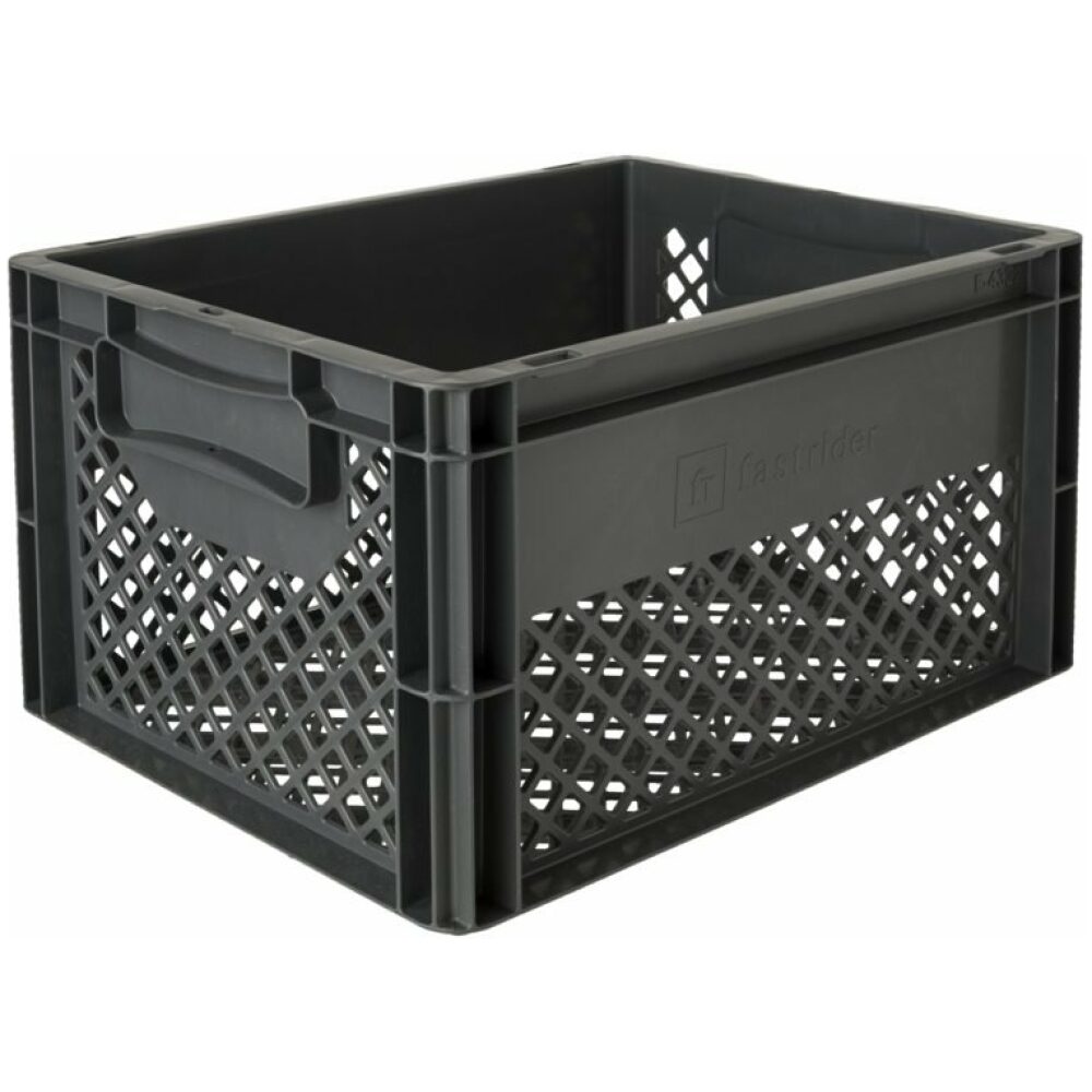 Fastrider fietskrat medium antraciet recyclaat