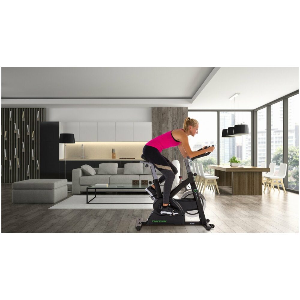 Tunturi spinningfiets, Spinningbike S40 Grijs .- - Afbeelding 20