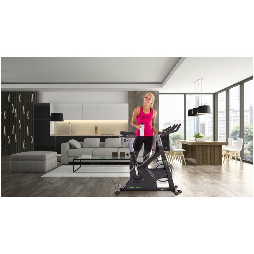 Tunturi spinningfiets, Spinningbike S40 Grijs .- - Afbeelding 7