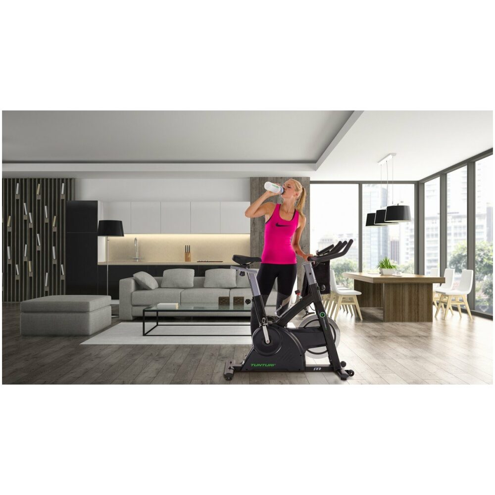 Tunturi spinningfiets, Spinningbike S40 Grijs .- - Afbeelding 6