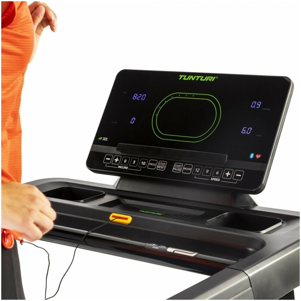 Tunturi looptrainer, loopband, T50 Grijs .- - Afbeelding 12