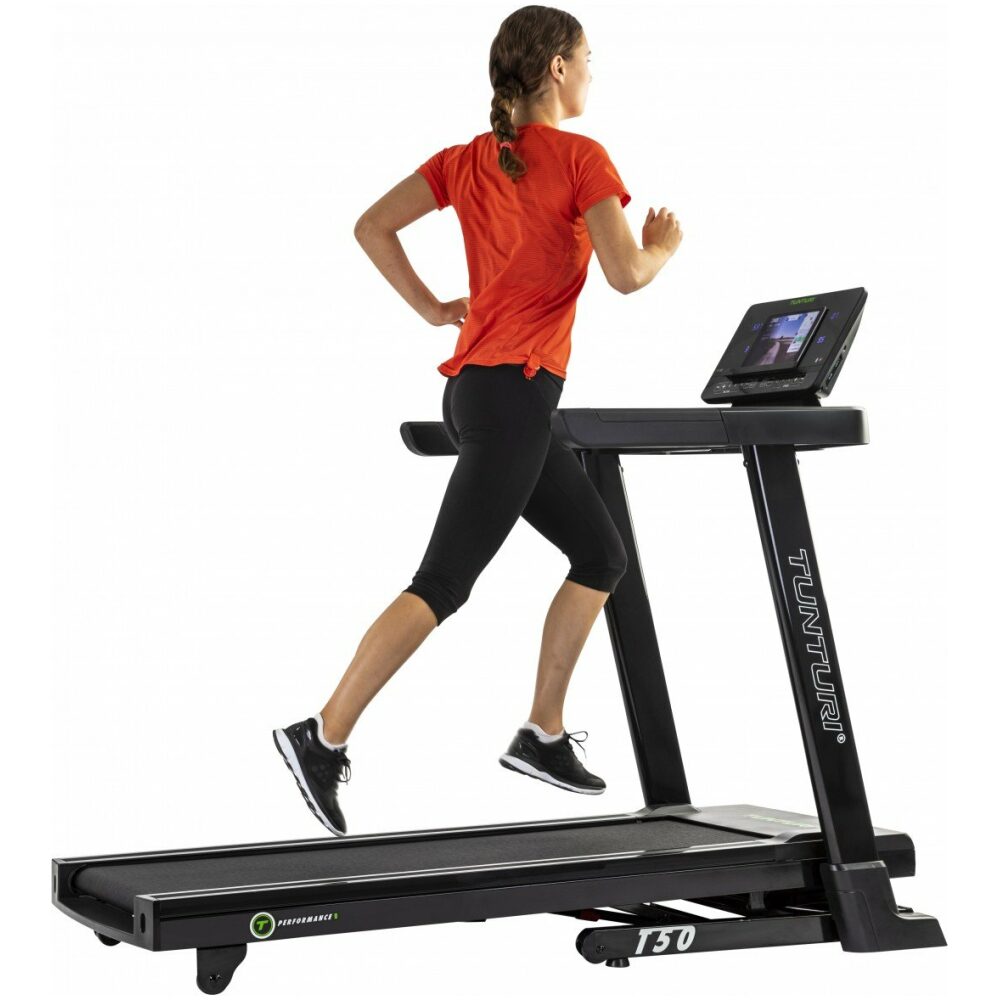 Tunturi looptrainer, loopband, T50 Grijs .- - Afbeelding 11