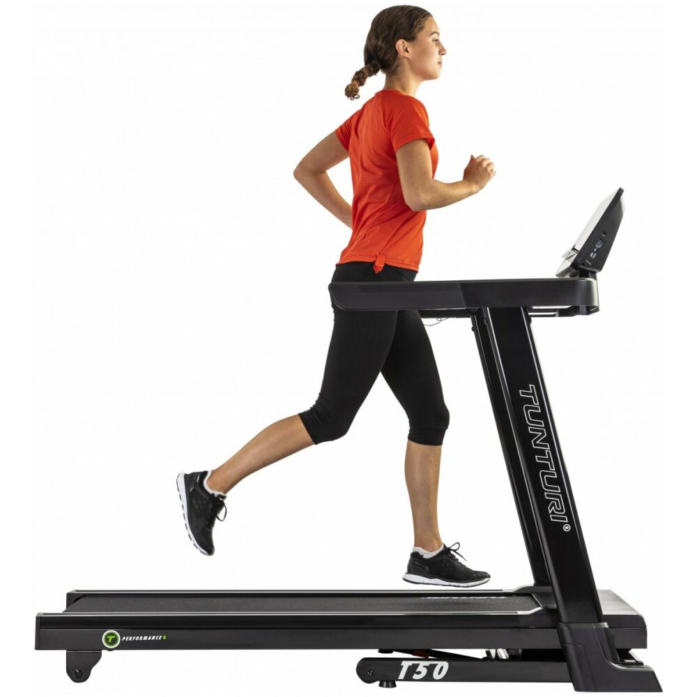 Tunturi looptrainer, loopband, T50 Grijs .- - Afbeelding 3