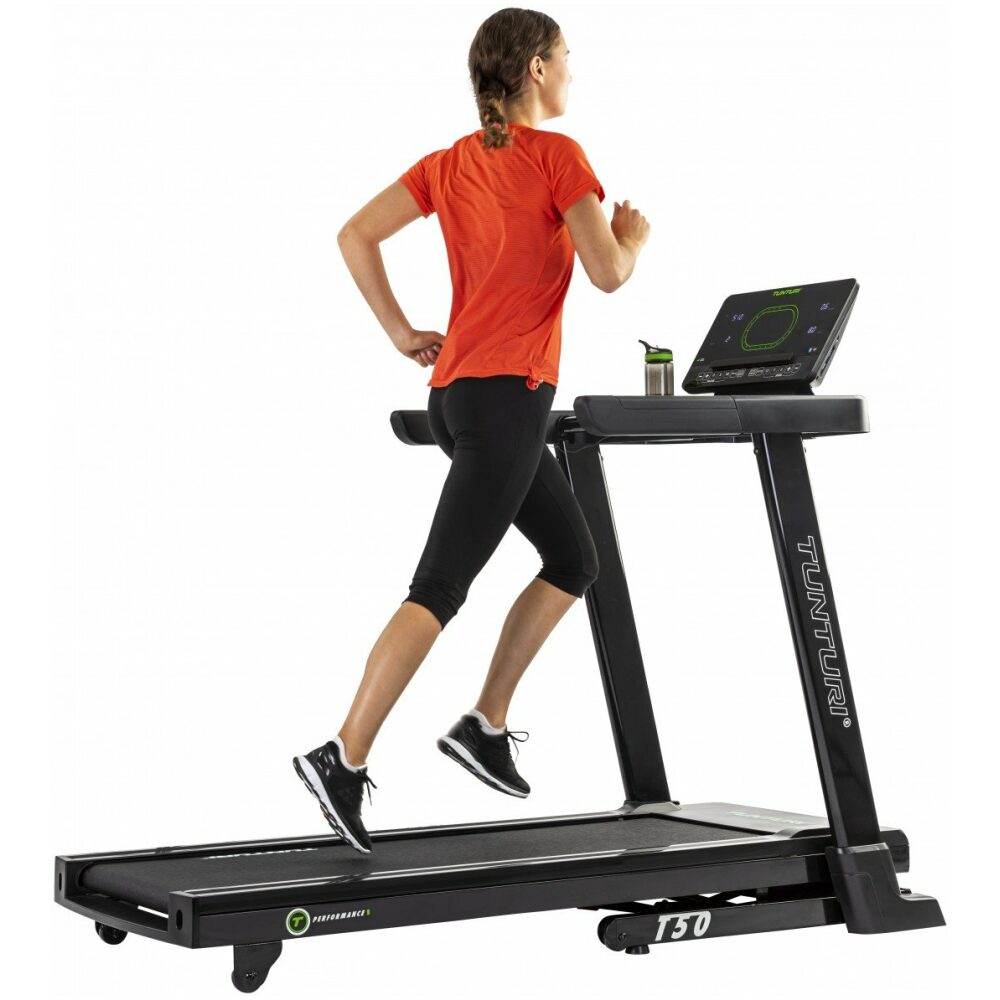 Tunturi looptrainer, loopband, T50 Grijs .- - Afbeelding 2