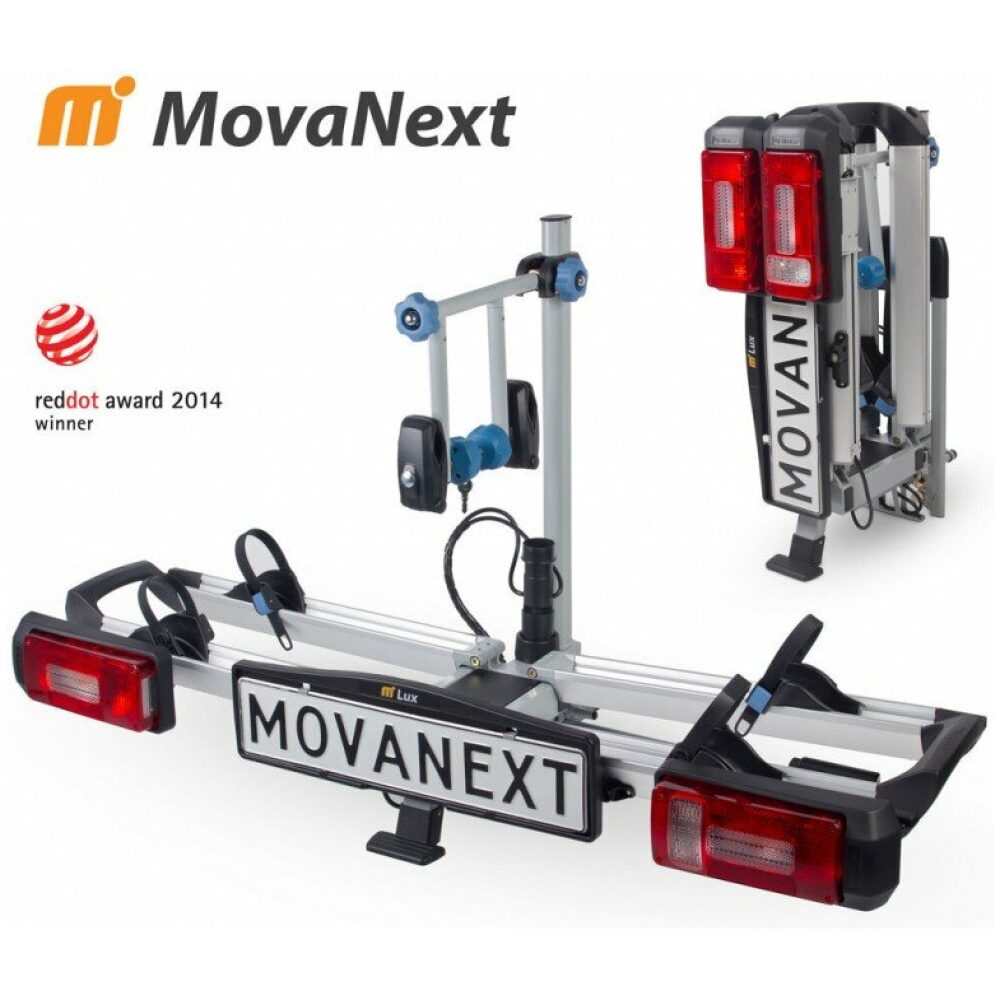 Movanext Fietsendrager, LUX Plus Zilver/zwart - Afbeelding 2
