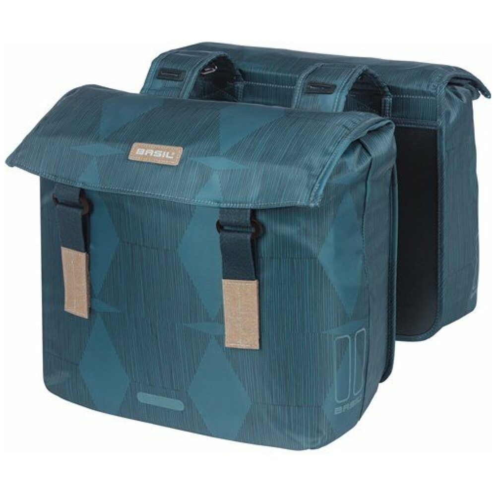 Basil fietstas dubbel Elegance 40-49L Estate Blue - Afbeelding 5