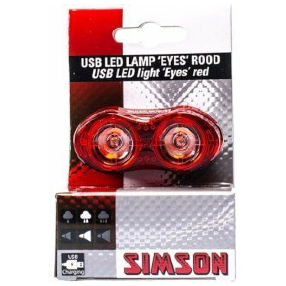 Simson achterlicht Eyes usb zadelpen ZWART - Afbeelding 3