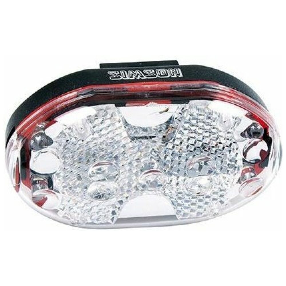 Simson koplamp 5 led batterij stuurbocht WIT