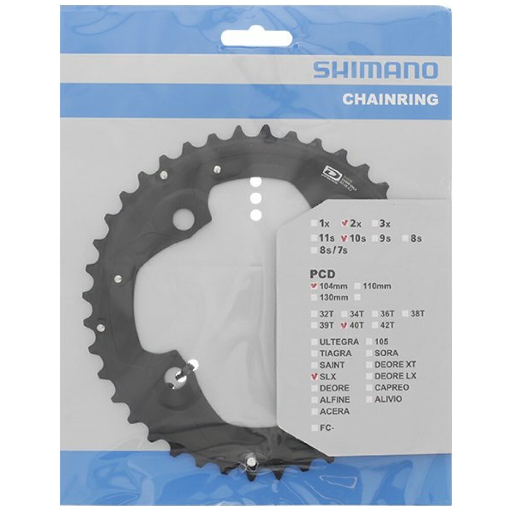 Shimano KETT BLAD 40 SH SLX ZW 10V Zwart