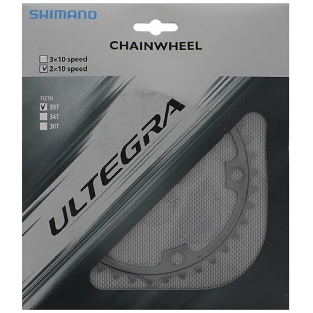 Shimano KETT BLAD 39 SH ULTEGRA ZI 10V Zilver