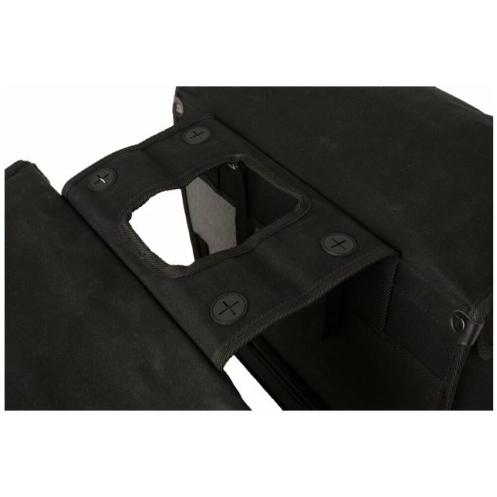 Fastrider dubbele tas canvas 36 Zwart - Afbeelding 3