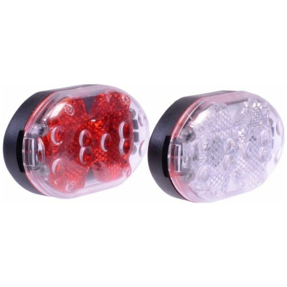Simson verlichtingsset 5 led batterij ROOD - Afbeelding 2