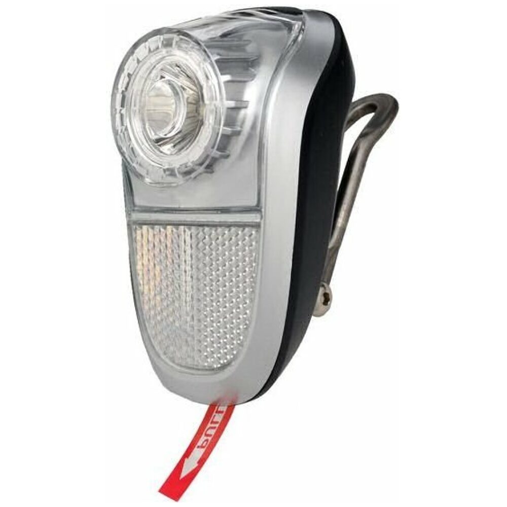 Simson koplamp white led batterij 5 lux ZILVER