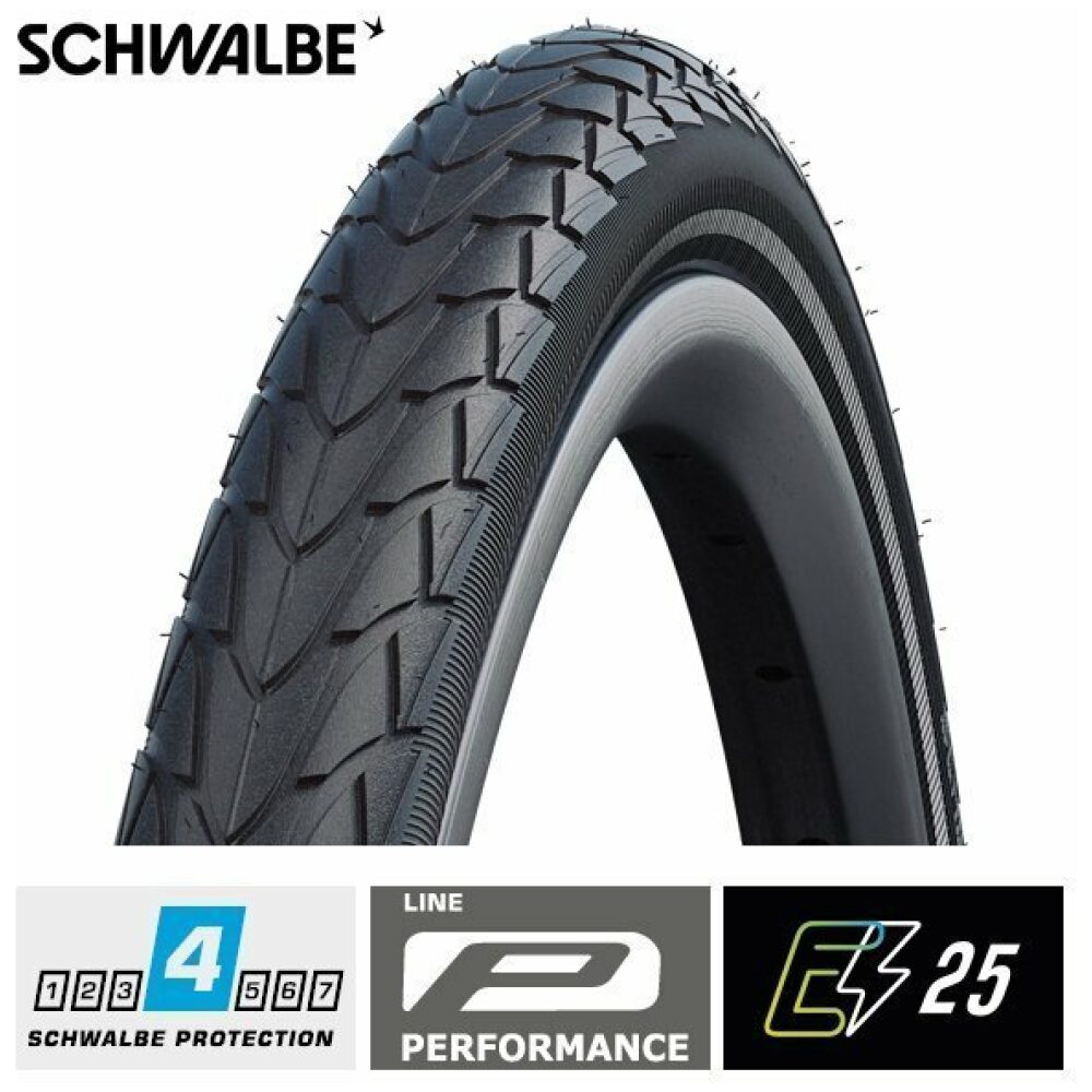 Schwalbe btb Marathon Racer R-Guard 28 x 1.50 zw r Zwart