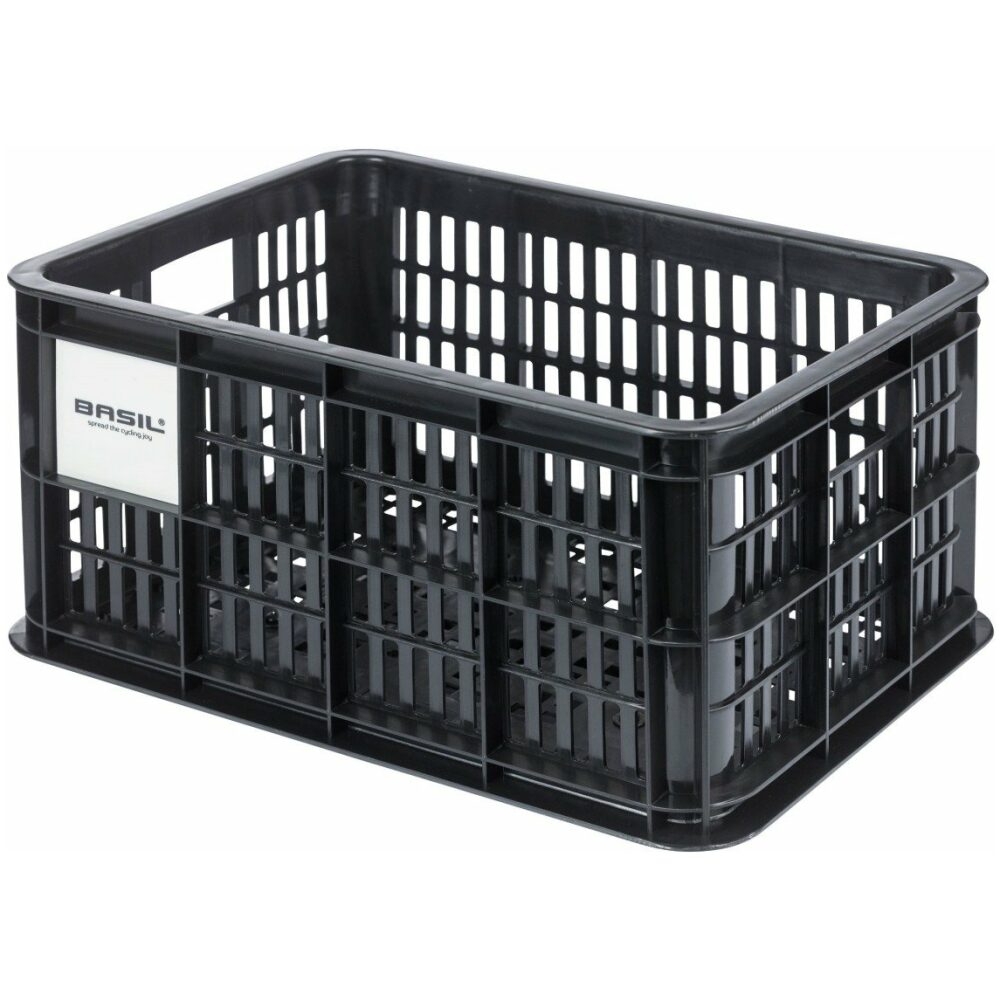 Basil KRAT BAS S MIK PVC ZW 17.5L Zwart