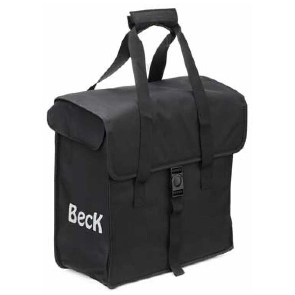 Beck Fietstas Canvas Shopper Zwart