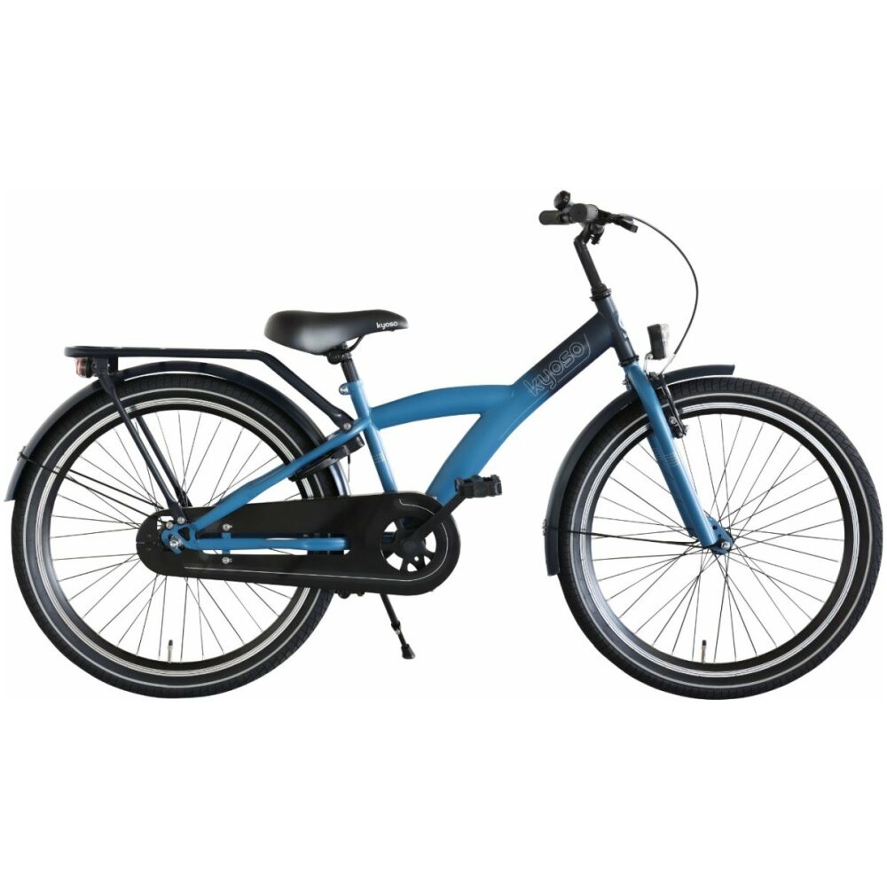 Kyoso X-rider met remnaaf 24 inch Donkerblauw - Aqua Jongens