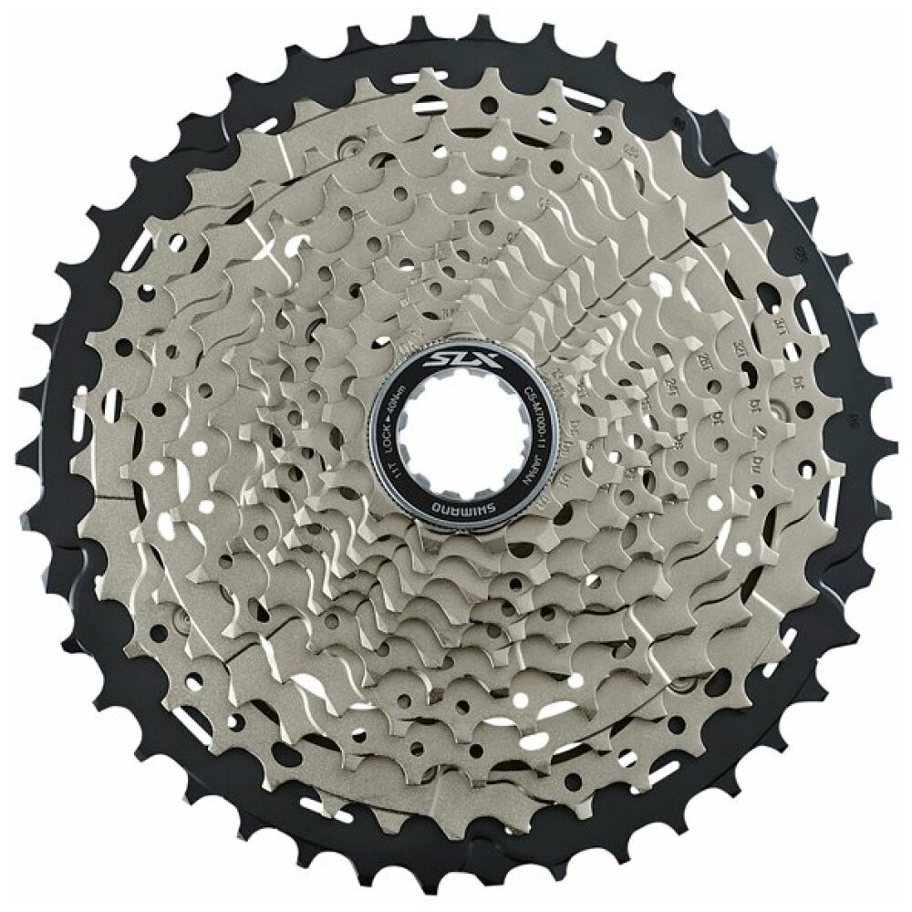 Shimano Cassette CS-M7000 SLX 11/11-46 tands Silber/zwart