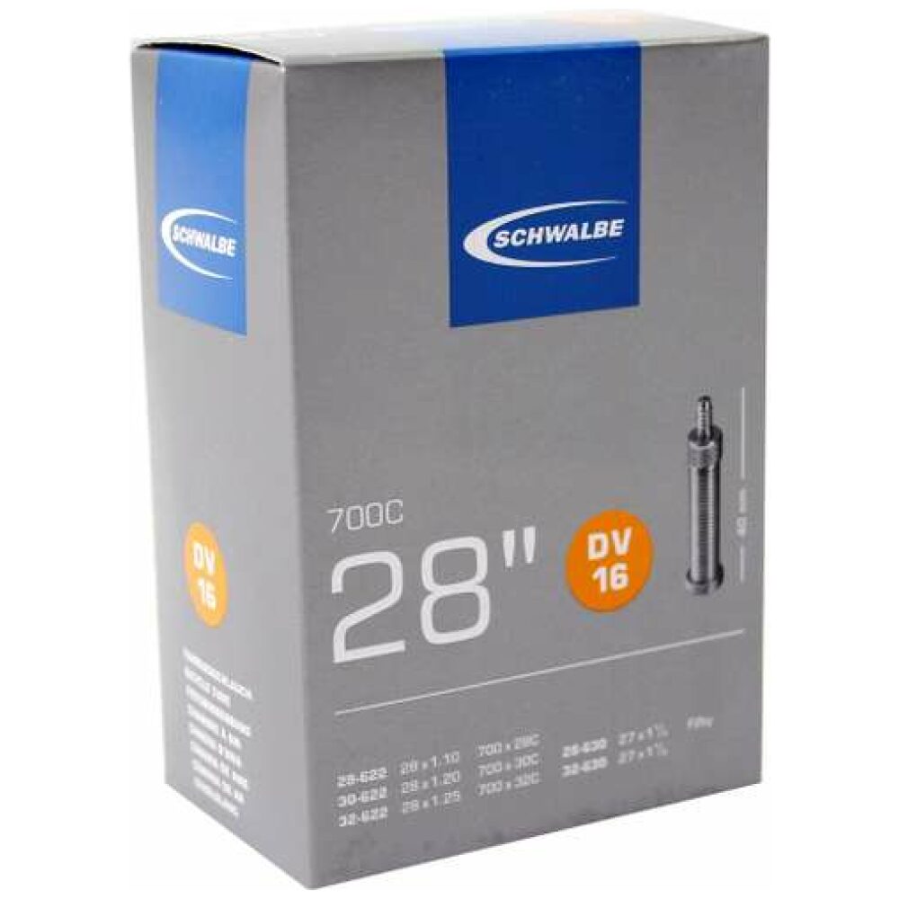 Schwalbe Binnenband DV16 28 x 1.10 - 1.25 hv 40mm ZWART - Afbeelding 4