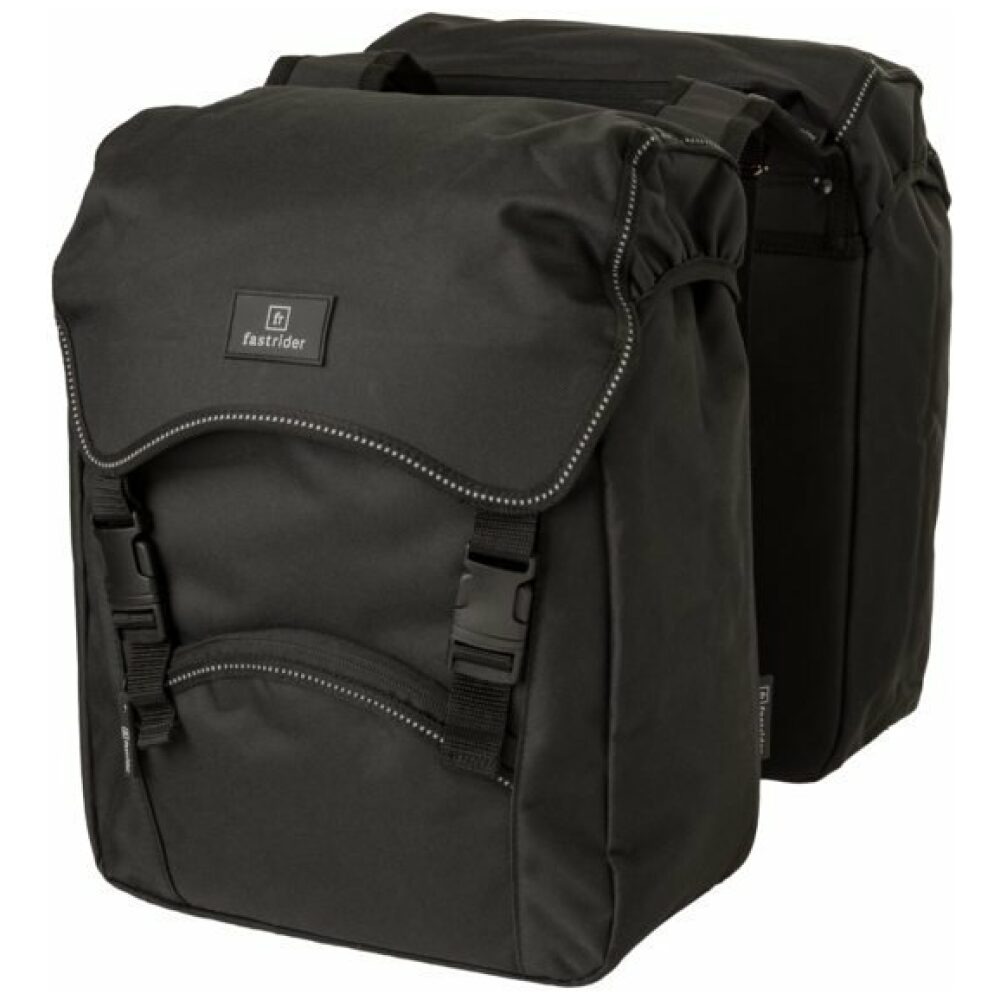 Fastrider dubbele fietstas unibag traffic Zwart