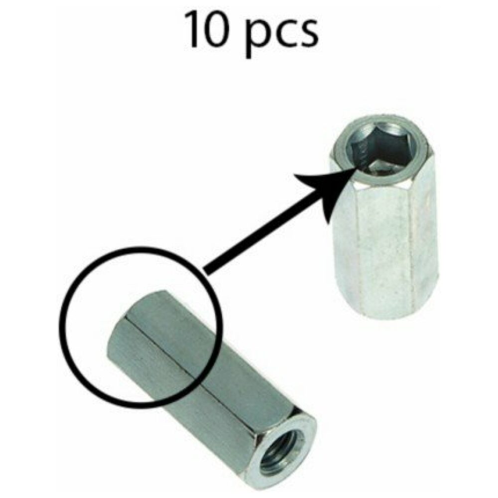 Pepe Parts Moer uitlaat hoog (prijs per 10) sco pia/scopia4t2v/scopia4t4v/univ m6 10pcs