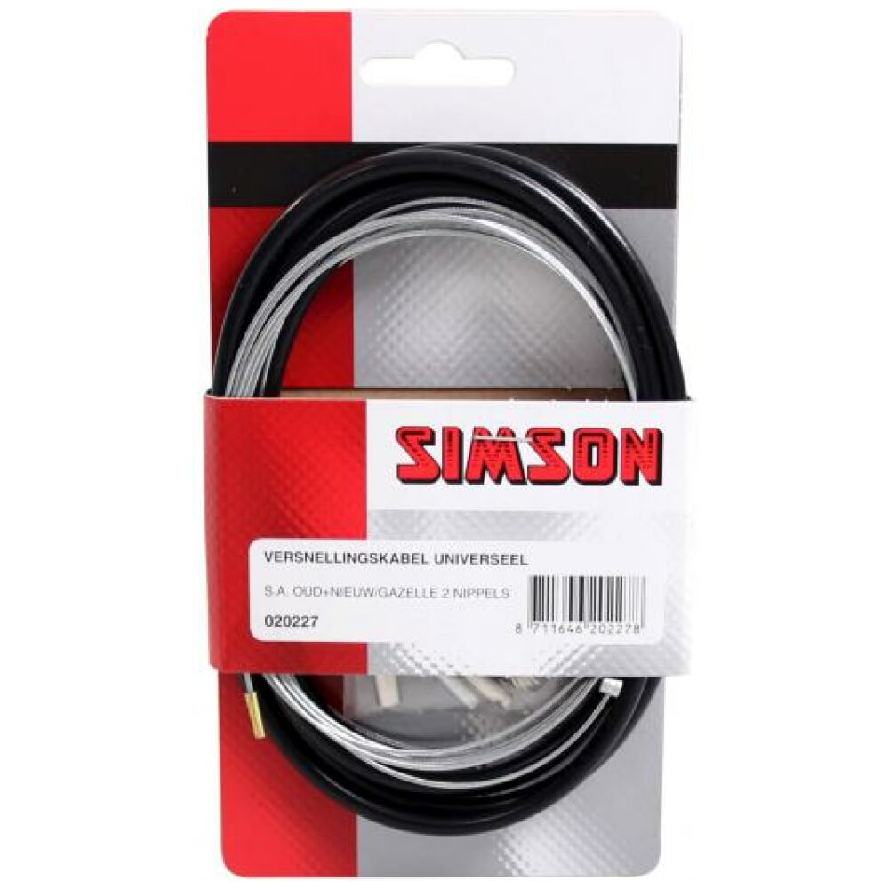 Simson versn kabel uni Gazelle zw ZWART
