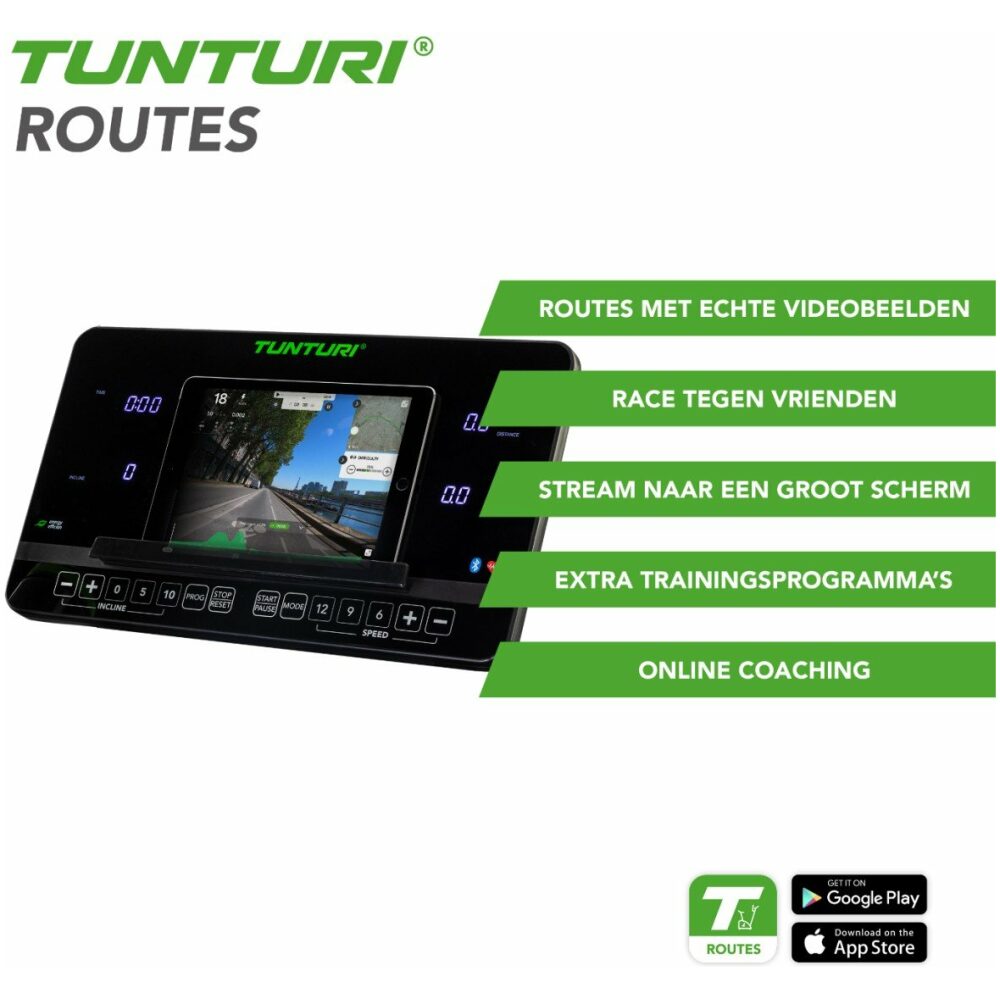 Tunturi looptrainer, loopband, T20 Grijs - Afbeelding 3