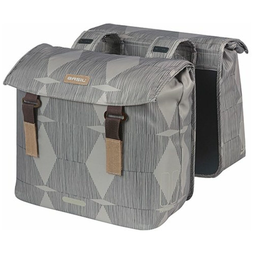 Basil fietstas dubbel Elegance 40-49 Chateau Taupe - Afbeelding 5