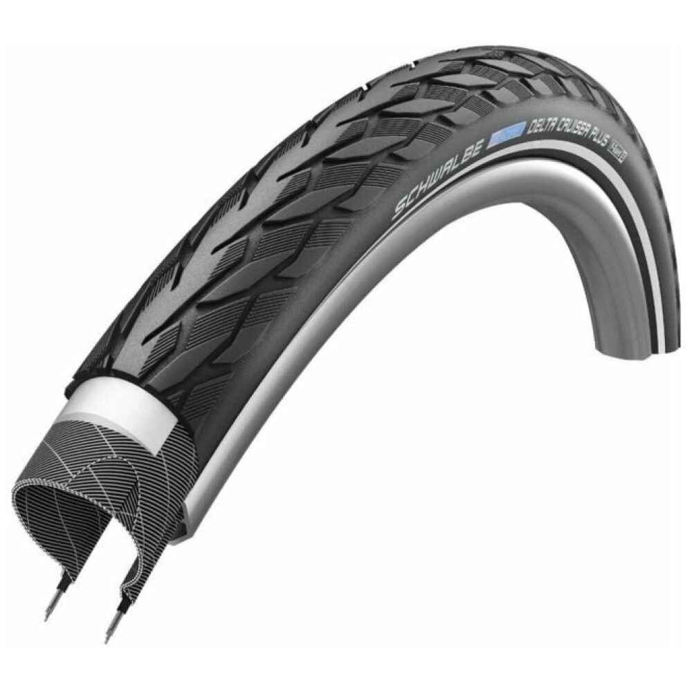 Schwalbe buitenband Delta Cruiser Plus,37-540, 24 x 1 3/8 Zwart