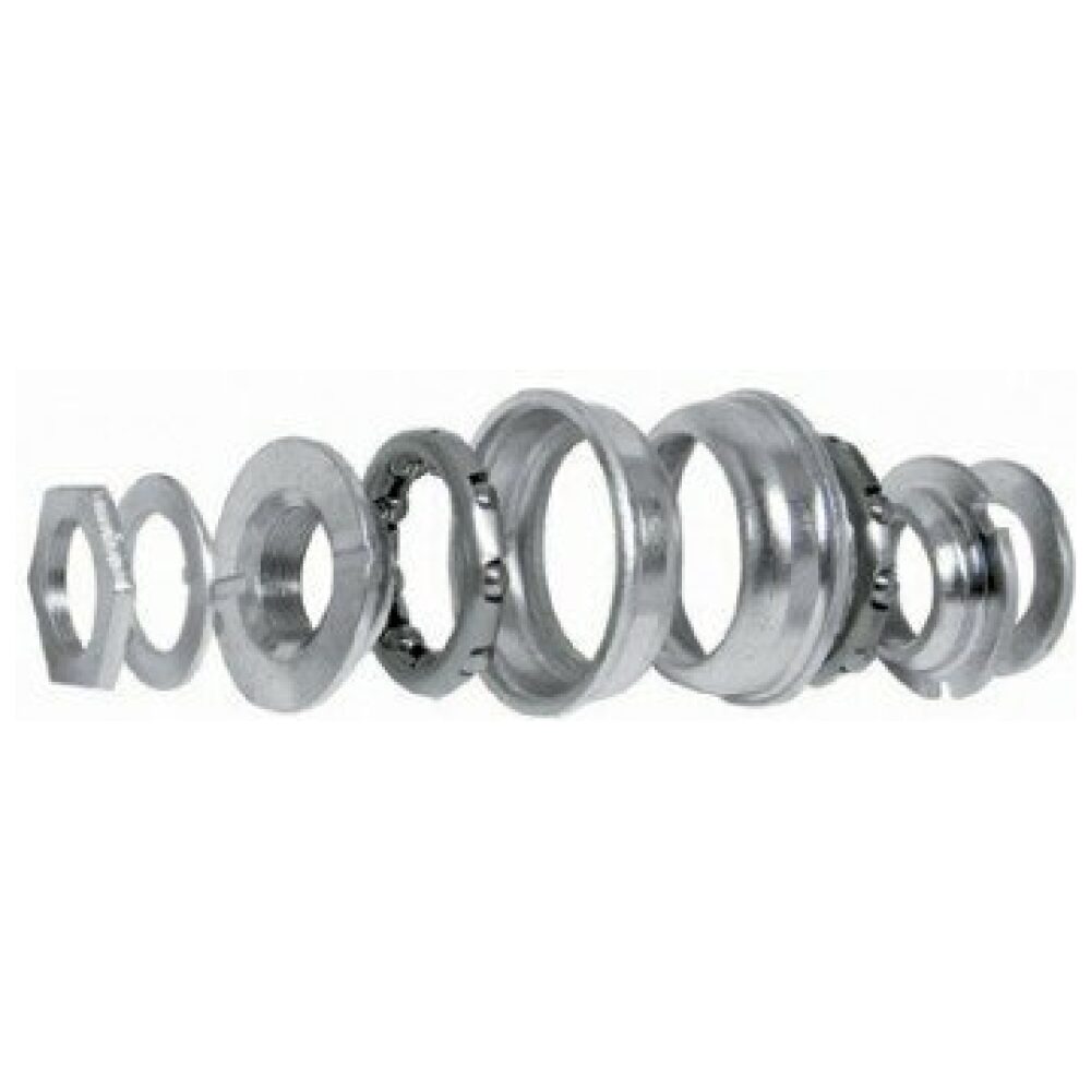 Merkloos Cross trapas set one-piece Zilver