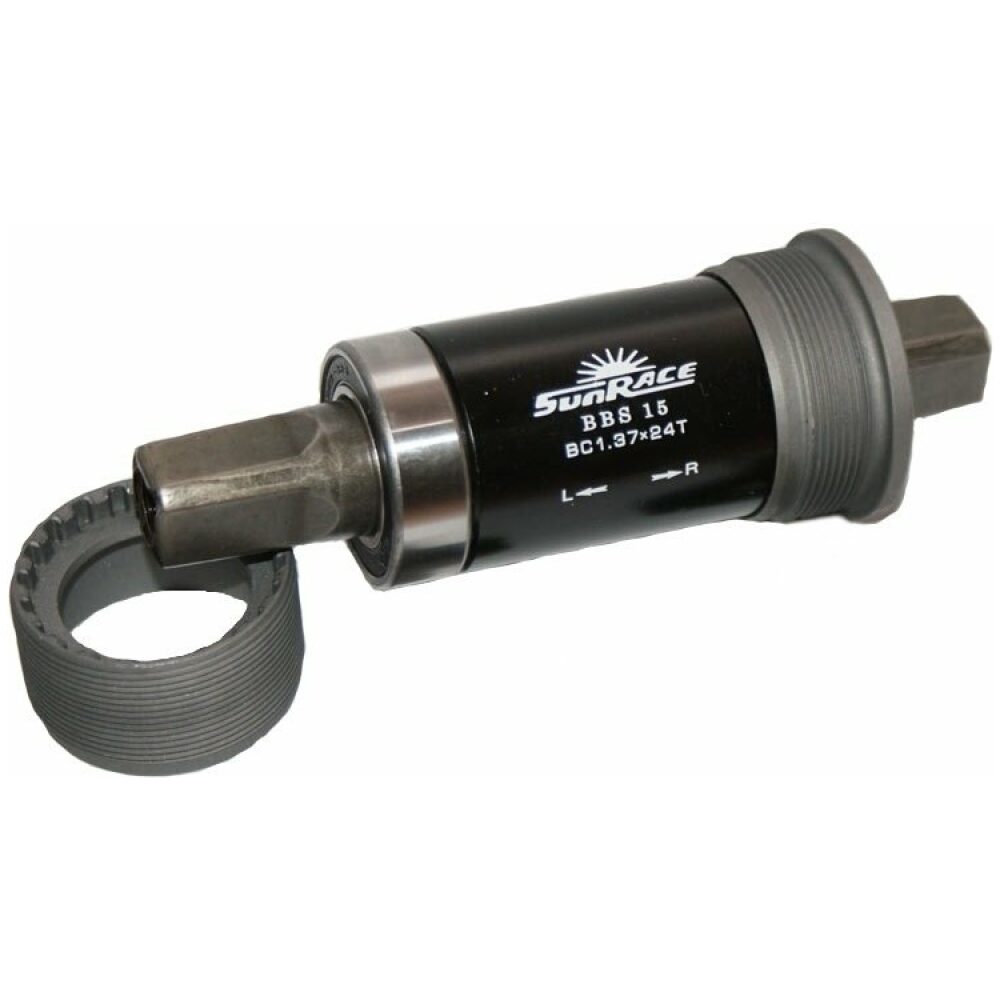 Sunrace trapas 68/122mm BSA stl Zwart/Grijs